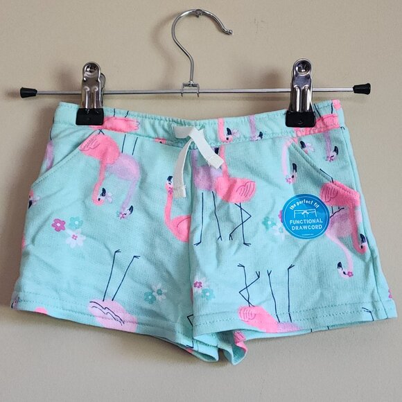 Carter's Baby Girls Flamingo Pull On Pants Mint Green Size 18 Months NWT - Picture 2 of 5